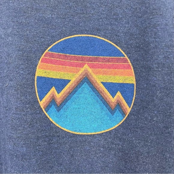 Aviator Nation All Seasons Navy Mountain Crew Pullover Fleece Sweatshirt - Picture 2 of 6